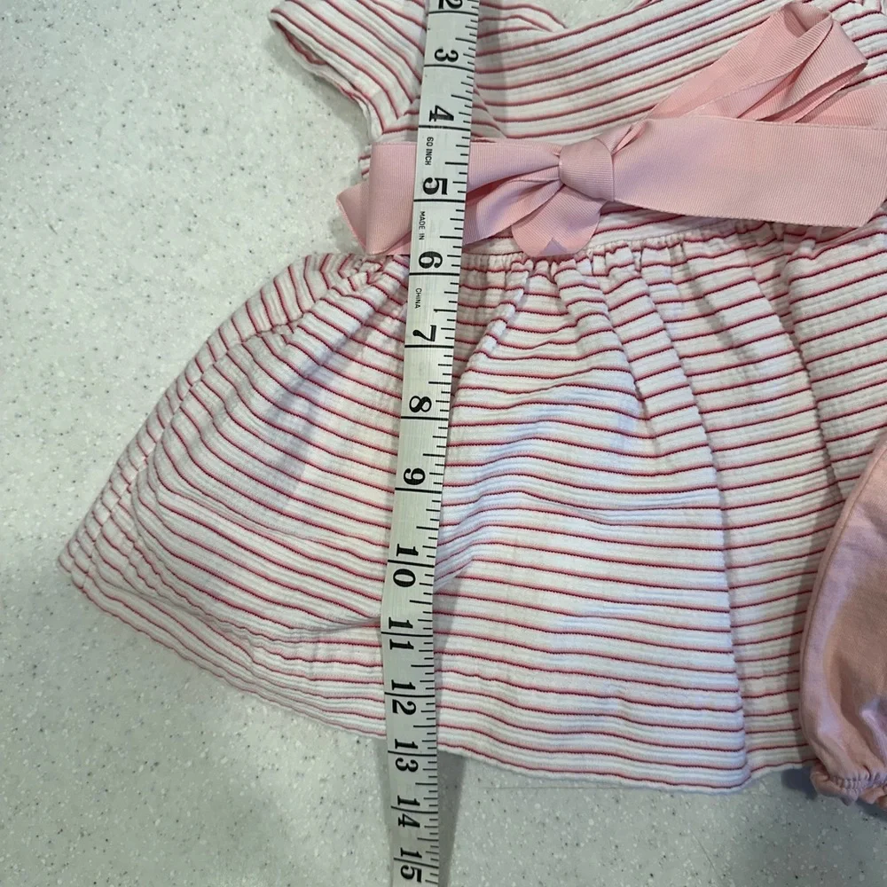 Ralph Lauren Cap Sleeved 3M Baby Girl Dress & Carter’s Bloomers! Pink & …